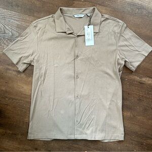 Kenneth Cole Tan Casual Button Down Shirt